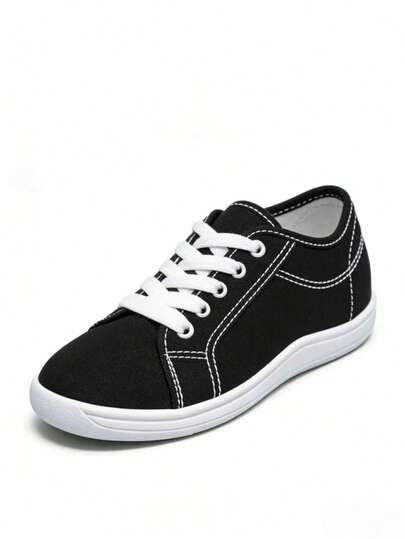 Giày thể thao đế bằng vải bố rộng, mềm mại và thoải mái, giày casual dành cho học sinh.