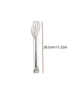 1pc/2pcs Stainless Steel Long Handle Tongs, Suitable For Frying, Cooking, Toasting, Grilling, Buffet, Pastry, Cooking Supplies, Barbecue Tools, Kitchen Utensils - Silver - View 10