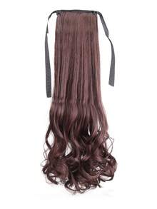 Tóc giả đuôi ngựa cho nữ, kiểu đuôi ngựa xoăn hình quả lê có ruy băng, chất liệu tổng hợp thời trang và tự nhiên, mỏng nhẹ. - Nhiều màu - Xem 12