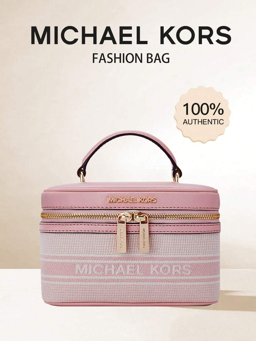 MK Jet Set Women's Handbag With Shoulder Strap And Zipper - Pink - View 1