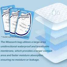 Moisture Absorbers For Bathrooms Basements Rvs And Closets Leakproof Desiccant Dehumidifier Bags - 25 Gram - View 7