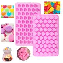 1/2pcs Heart-Shaped Silicone Chocolate & Gummy Candy Mold, Suitable For Handmade Gifts And Holiday Party Decorations - View 9