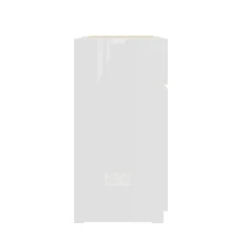 Aparador luxuoso com acabamento em laca de alto brilho, armário de arrumação moderno com três portas e duas gavetas, adequado para sala de estar, sala de jantar e hall de entrada; peça de mobiliário minimalista. - Branco - Ver 5