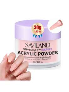 SAVILAND Professional Pink Acrylic Powder With Keratin Formula, Strong And Stable, Moderate Drying Time, Suitable For 3D Carving, Nail Extension, French Manicure, Long-Lasting Without Nail Lamp, Ideal For Home Salon And Beginner DIY Nail Set - Watermelon Pink - View 1