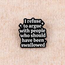 可爱珐琅胸针翻领别针徽章背包女士胸针锌合金服装礼品珠宝时尚配饰 - 黑色 - 查看 8