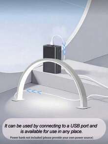 Đèn làm móng kiểu dáng tối giản hiện đại, ánh sáng ba màu, nguồn sáng LED, có màu hồng và trắng, thích hợp sử dụng trong các tiệm làm móng hoặc tại nhà. - Một cỡ - Xem 7