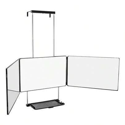 Gương cắt tóc gấp 3 lần có khay (không đèn chiếu sáng) - Di động
