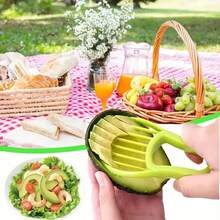 1pc Multifunctional Avocado Slicer & Cutter Tool, Ergonomic Design For Effortless Uniform Slicing, Easy Flesh Removal And Pit Extraction, Suitable For Salad Preparation, Quick Vegetable Cutting, Durable Material Easy To Clean, Portable And Compact, Essential Efficient Kitchen Tool For Cooking Enthusiasts, Home Chefs And Quick Meal Preparation - Multicolor - View 5