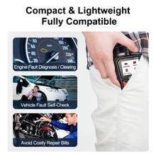 OBD2故障码读取器发动机诊断扫描仪CAN诊断工具,适用于1996年及之后生产的所有OBD II协议车辆。 - Car diagnostic tool - 查看 6