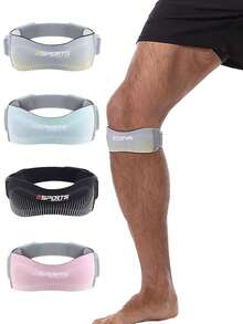 1pc Adjustable Breathable Anti-Collision Compression Sports Knee Sleeve - Multicolor - View 2