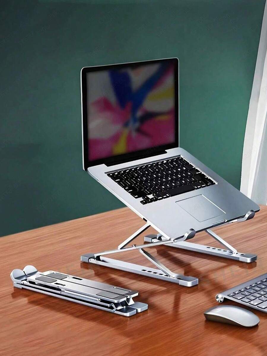 New N8 Laptop Stand, Aluminum Alloy Portable Desktop Computer Holder, Foldable Suspended Dual-Layer Stand, Sturdy Support For Laptop