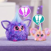 Furby Furblets 夏季/摇滚/嘻哈迷你伙伴，45+种音效和音乐，只会说Furbish语，电子毛绒玩具，返校礼物，适合6岁及以上儿童 - 彩色 - 查看 5