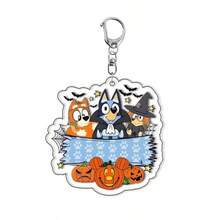 新款可爱动漫亚克力钥匙扣挂件，动漫人物礼物，适合男孩，生日、圣诞节 - 彩色 - 查看 6