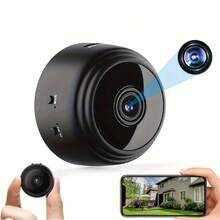 1pc Small, Compact, Wireless Hidden Camera With Motion Detection And Application Control Functions. It Uses An Internal Battery And Can Be Powered Continuously Via A USB Connection. Ideal For Use In Indoor And Outdoor Settings For Monitoring Dogs And Cats, As Well As For Home Security, Recording, Law Enforcement, And Evidence Collection Purposes. - Black - View 3