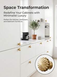 CHIGO 10 tay nắm tủ hình quả bí ngô màu vàng, 2 tay nắm cửa/ngăn kéo tủ quần áo hình quả bí ngô màu vàng - Vàng - Xem 6