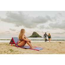 Beachcomber Portable Lounger - Soft Beach Mat Chair - Blue Pinstripe - Sọc xanh - Xem 7
