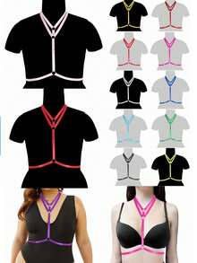 Gothic Style Cross Strap Chest Harness - A - View 12