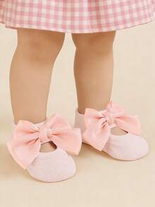 3 đôi tất ngắn dễ thương có nơ cho bé gái, tất cổ chân bằng cotton thoáng khí, chống trơn trượt, thích hợp cho trẻ nhỏ chơi trong nhà. - Nhiều màu - Xem 3