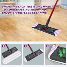 Flat Mop Refill For H2prO Flat Mop System - Washable Reusable Scrubby Mop Pads For Hardwood Floor Cleaning  Pads 10Pack - như hình - Xem 7