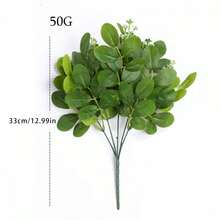 Artificial Plants Table Centerpiece Plastic Fake Eucalyptus Stems For Living Room Shelf Home Office Decor - Baby Pink - View 7
