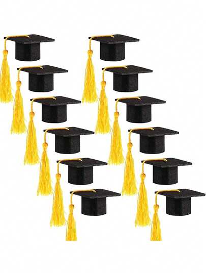 1 chiếc mũ tốt nghiệp đại học, mũ tiến sĩ, mũ tốt nghiệp trung học, mũ tốt nghiệp mini có tua rua, trang trí tiệc, trang trí bánh tốt nghiệp, trang trí chai rượu tốt nghiệp, đạo cụ chụp ảnh tốt nghiệp, mũ tốt nghiệp mini có tua rua