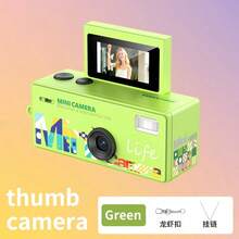 Flip Screen Mini Thumb Camera, Supports Photo Capture & Phone Upload, Backpack Accessory - Multicolor - View 16