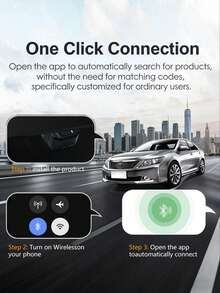 Wireless OBDII Scanner, Automotive Diagnostic Tool, Supports IOS And Android, Reads All OBD2 Protocol Trouble Codes - Black - View 5