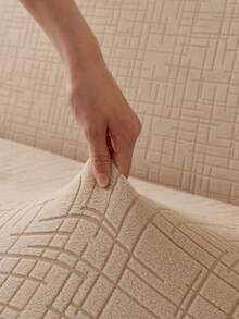 1 bộ bọc ghế sofa bằng vải co giãn dùng được cả bốn mùa, đệm ngồi sofa chống trượt với thanh xốp chống trượt, có thể giặt máy, màu kaki tươi mát và thời trang, chống bụi, thân thiện với thú cưng, phù hợp cho phòng ngủ, văn phòng, phòng khách. - Màu Khaki - Xem 9