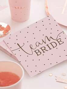 20 piezas de papel de seda para boda, papel de seda elegante con lunares, 2 capas de color rosa y oro rosa, adecuado para despedida de soltera, fiesta de boda, decoración de mesa de boda, decoración de fiesta nupcial, recuerdos de fiesta de boda, ideal para regalos y ceremonias de fiesta de boda. - Talla única - Ver 2