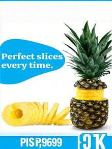 Stainless Steel Pineapple Slicer, Fruit Peeler, Black Pineapple Cutter For Kitchen, Restaurant And Home Use - Multicolor - View 8