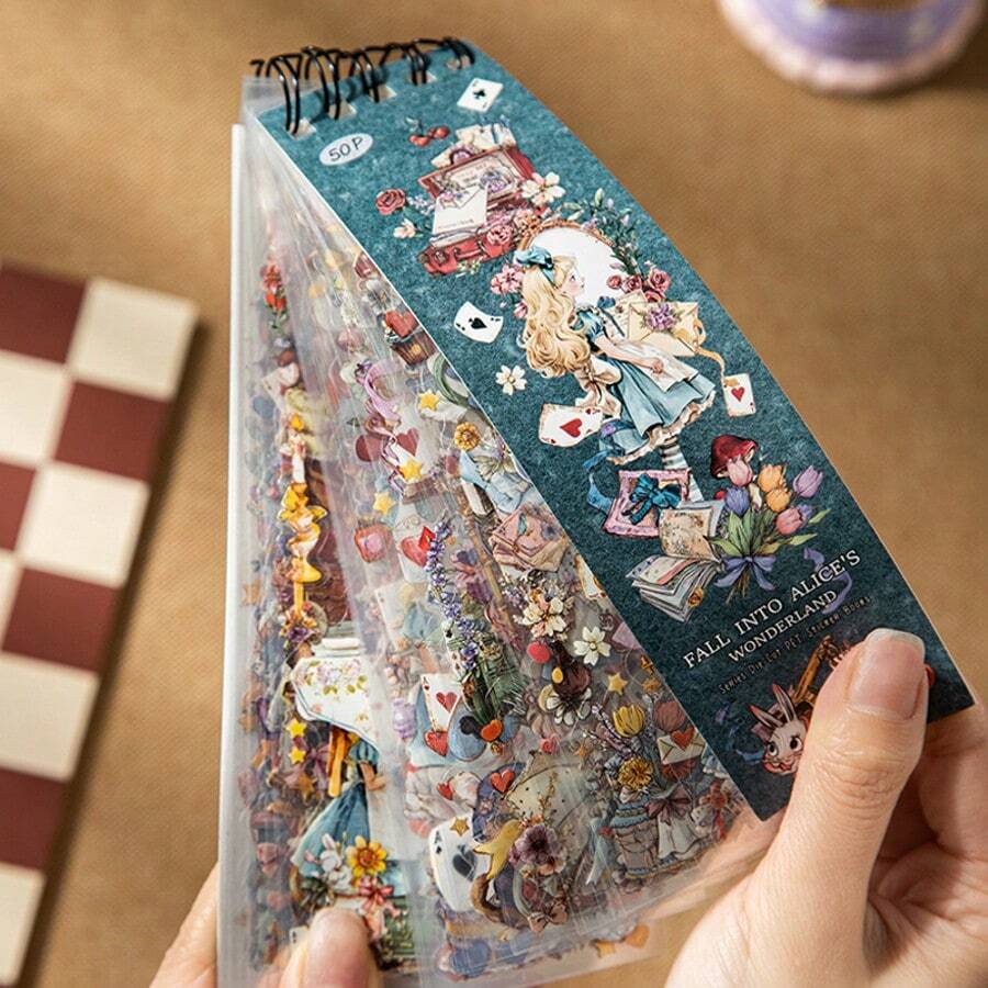 50 tờ/cuốn sách hình dán PET chủ đề truyện cổ tích dễ thương. Lý tưởng để làm sổ lưu niệm, nhật ký, thiệp tự làm, đồ thủ công và sổ ghi chép. Hình dán trang trí đa năng phù hợp cho sổ Bullet Journal, văn phòng phẩm, bình nước, v.v. Tuyệt vời làm quà tặng sinh nhật hoặc ngày lễ. Vui nhộn và hoàn hảo cho đồ thủ công, tranh ghép và các dự án trang trí khác nhau. - nhãn dán - Xem 1