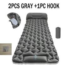 1 tấm đệm ngủ bơm hơi ngoài trời kèm gối, nệm hơi siêu nhẹ có bơm tích hợp, giường hơi nhẹ cho leo núi, thảm dã ngoại gấp gọn, gối bơm hơi ngủ trưa trên bãi biển, đệm ngủ bơm hơi cho đêm Giáng sinh. - Nhiều kiểu dáng - Xem 11