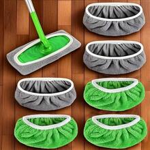 1-6pcs Microfiber Mop Cloth Absorbent Sponge Replacement Reusable Suitable For Swifer Flat Mop Household Accessories Bathroom - Multicolor - View 13