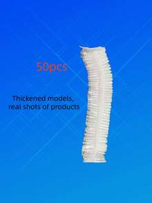 1/50/100/200pcs PE Material Shower Caps, Elastic Edge, Oil-Proof And Waterproof, Suitable For Beauty Hair Dyeing, Bathing, Multi-Purpose Dust-Proof Film, Facial Hair Removal, Hair Clipper, Hairdressing Supplies, Hairdressing Bag Storage, Hair Accessories - Multicolor - View 5