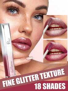 Pudaier 情人节礼物 金属哑光防水不晕染唇彩 适合所有肤色 - 12 - 查看 3