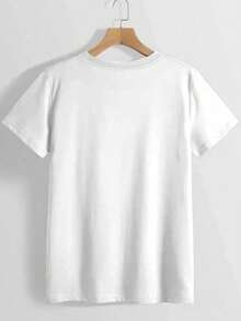 American 250th Anniversary Celebration Apparel Graphic Tees Round Neck T-Shirt, "God Bless America" T-Shirt, USA 250th Anniversary Birthday Gift T-Shi - 白色 - 查看 2