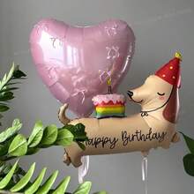 Dog Shaped Balloon Stand, Foil Dog Balloon Set, Dog Themed Party Decorations Suitable For Birthday Party, Christening And Pet Party Decorations - Dachshund Set - View 5