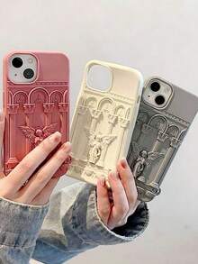 3D Angel Silicone Shockproof Phone Case, Suitable For IPhone 17, 16, 15, 15 Pro, 15 Pro Max - Multicolor - View 2