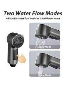 Pet Bathing Shower Sprayer Set With Flexible Stainless Steel Hose & No-Drill Holder, High Pressure Dog Shower Head With One-Button Pause Control, Pet Grooming Tool For Dogs Cats - Grey - View 4