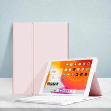 Keyboard Case Compatible With Ipad 5th/6th/7th/8th/9th/10th/11th(A16), Pro 11/Pro12.9/Pro13, Air 1/2/3/4/5/6/11/13, Ultra-Thin Bluetooth Keyboard + Tablet Protective Case With Stand Function, Anti-Drop/Anti-Shock/Anti-Dust/Anti-Fingerprint - Baby Pink - View 3