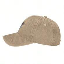 Oklahoma City Thunder Logo Baseball Cap Washed Denim, Adjustable Unisex Hat For Sports, Casual, Beach Outdoor | Retro Classic Design - Màu Khaki - Xem 3