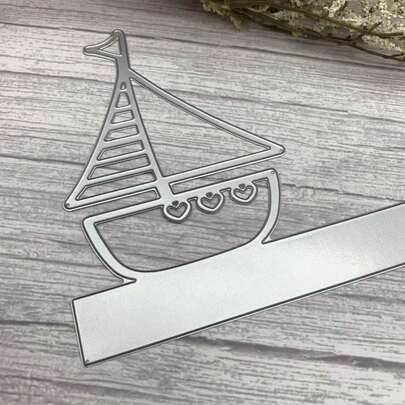 小型帆船金属切割模具模板，适用于DIY剪贴簿/相册装饰压花DIY纸卡