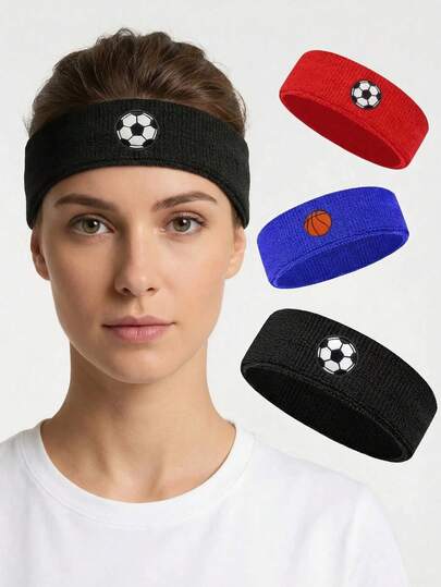 卡通运动设计弹力头带，适合篮球、跑步、足球、健身等运动，吸汗头巾