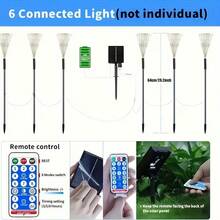 AMILL 6 Pack Solar Fireworks Lights, 540 LED Outdoor Waterproof Fairy Sparkle Lights With Remote Control For Garden Patio Pathway Yard Party Decor - Warm White - View 3