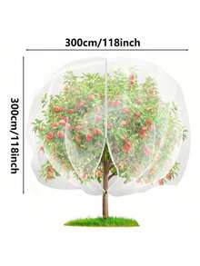 Túi lưới bảo vệ cây ăn quả cỡ lớn (có khóa kéo và dây rút), túi lưới che nắng chống côn trùng và chim cho cây ăn quả, rau, cây bụi và hoa. Thích hợp cho cây táo, cây việt quất, có thể ngăn ngừa chim, sâu bệnh và hươu nai. Lưới che có thể tái sử dụng, không ảnh hưởng đến việc tưới nước và dụng cụ làm vườn. - nhiều màu - Xem 7