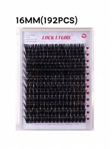 192 PCS Soft Band DIY Eyelash Clusters Pre-Made Russian Volume Lashes C/D Curl 8-18mm Mixed Length Fluffy Easy Wear Individual False Eyelashes - D - View 9