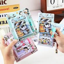 Bộ 1 bút bi và sổ tay hoạt hình, sổ nhật ký có dòng kẻ, văn phòng phẩm dễ thương dành cho bé gái. - Nhiều màu - Xem 1