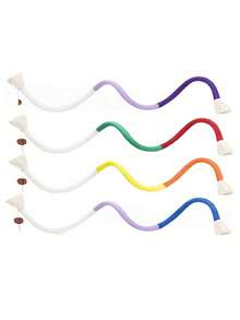 Pet Teeth Cleaning And Grinding Hemp Rope Toy, Bite-Resistant, Self-Entertaining Cat Toy - Multicolor - View 4