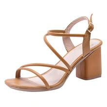 Women Heeled Sandals - Lạc đà - Xem 11