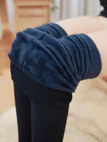 Leggings térmicos gruesos para mujer disponibles en 7 colores, calcetines térmicos de 240g, ajuste ceñido que da forma perfecta a las curvas de las piernas, de moda y versátiles, se pueden usar como ropa exterior - Multicolor - Ver 3